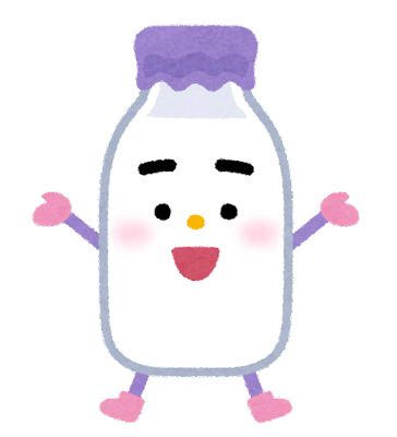 イラスト：牛乳びん